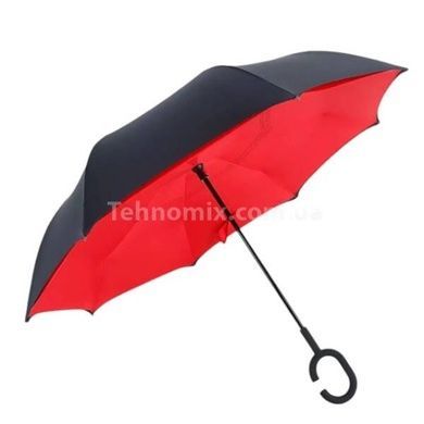 Зонт наоборот Up Brella однотонный Красный