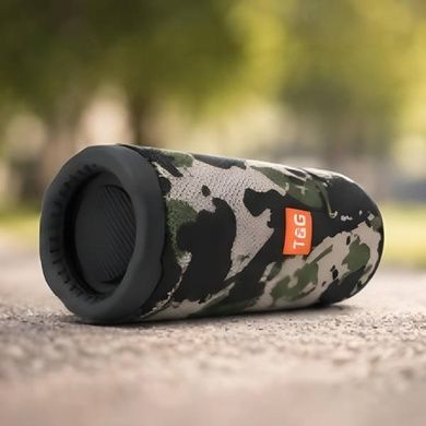 Bluetooth-колонка акумуляторна 1200mAh 66x68x171,5мм TiG TG365 Камуфляжна