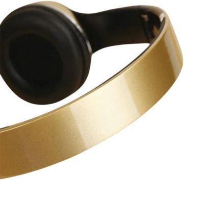 Наушники аккумуляторные беспроводные акустические Bluetooth TM010 Золотые