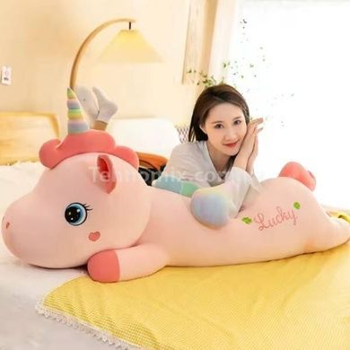 Игрушка мягкая Единорожка 83см М 14725 Розовая