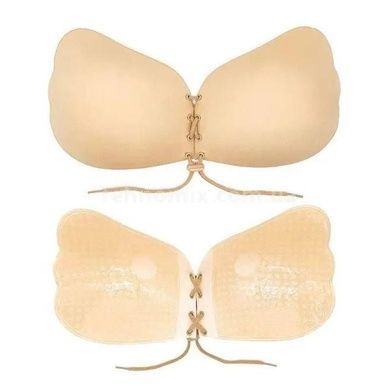 Невидимий бюстгальтер на клейкій основі Fly Bra Бежевий чашка D
