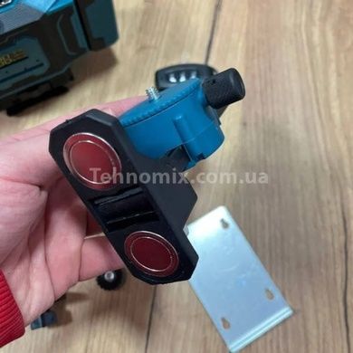 Лазерный уровень нивелир аккмуляторный с магнитной подставкой 4D Черный с голубым