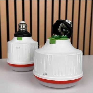 Кемпінгова лампа зі знімним акумулятором 18650 15Вт Type-C LED Emergency Bulb 003 Біла