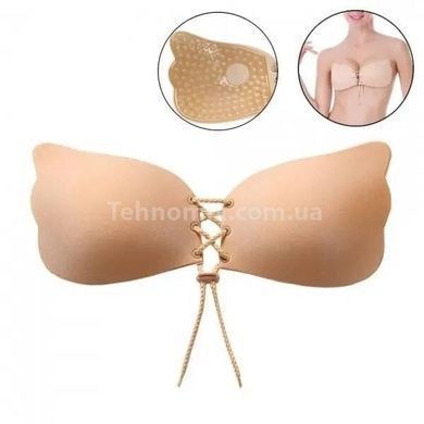 Невидимий бюстгальтер на клейкій основі Fly Bra Бежевий чашка D
