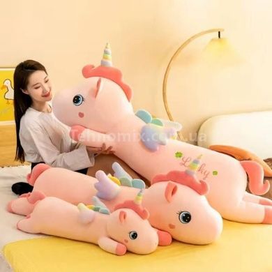 Игрушка мягкая Единорожка 83см М 14725 Розовая