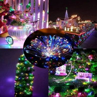 УЦЕНКА! Гирлянда Капля росы RGB с солнечной панелью 10м 100led SFK-15
