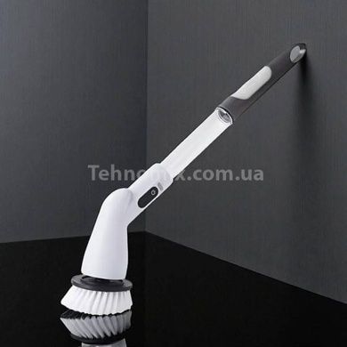 Щетка аккумуляторная для уборки со сменными насадками Cleaning brush Белая