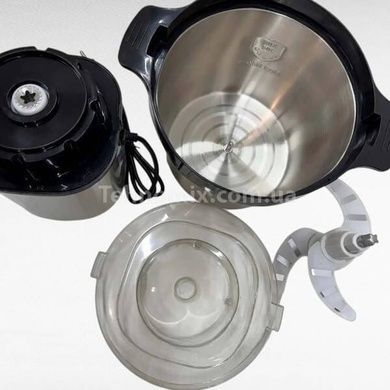 Измельчитель электрический с металлической чашей Hoffmans 8L 4800W HM-8875 Черный
