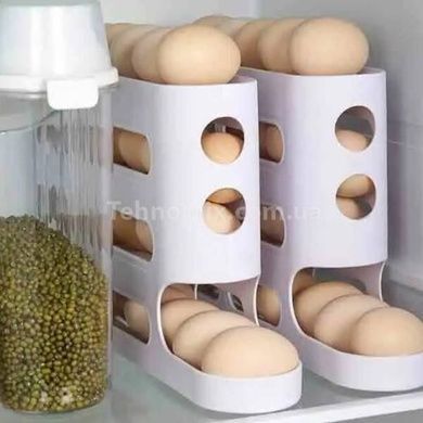 Органайзер для зберігання яєць у холодильнику Egg Storage Box Білий