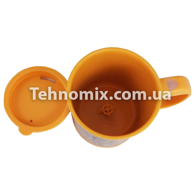 Кружка мішалка Self Stirring mug Чашка автоматична Помаранчева