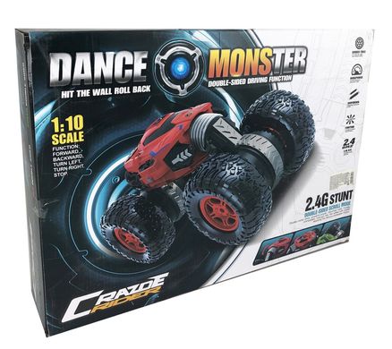 Машинка на радіоуправлінні трансформер Dance Monster (1:10) 2.4G STUNT Червона