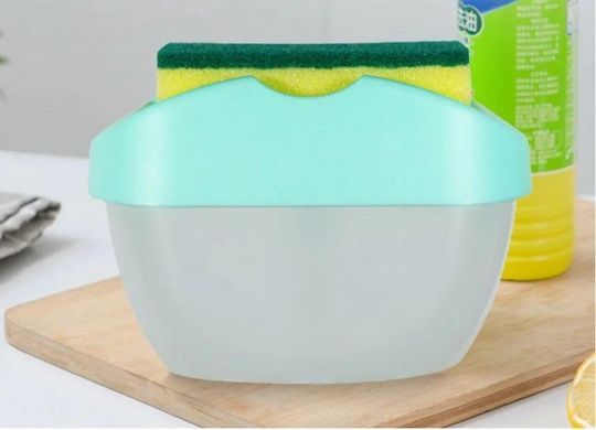 Диспенсер для моющего средства с местом для губки SOAP PUMP SPONGE CADDY