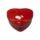 Подарочный набор Мишка с розочками в коробке в форме сердца Красный