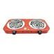 Електроплита спіральна на 2 конфорки Hot Plate A-PLUS Червона