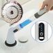 Щетка аккумуляторная для уборки со сменными насадками Cleaning brush Белая