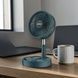 Вентилятор для підлоги акумуляторний USB з телескопічною ніжкою Folding Fan Зелений