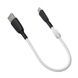 Кабель XO NB247 Suluo Series Portable Silicone 6A Type-c Data Cable L=25cm Белый