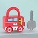 Машинка Замочек с ключом Toy Key 469 Красная