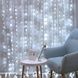 Гірлянда штора прозорий провід з перехідником 280LED 3*3м Холодний білий