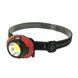 Фонарь налобный на батарейках 1801-COB+LED Черный с красным