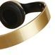 Наушники аккумуляторные беспроводные акустические Bluetooth TM010 Золотые