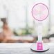 Вентилятор настольный аккумуляторный с Led подсветкой Hurry Bolt HB-2019 Белый с розовым