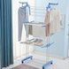 Сушарка для білизни Garment rack with wheels № K12-120 Блакитний