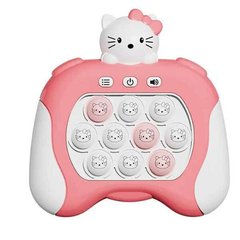 Іграшка антистрес електронна Pop It Pro англійською Hello Kitty Рожевий