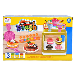 Набір тіста для ліплення 3 кольори Десерти з формами Kitchen Dough