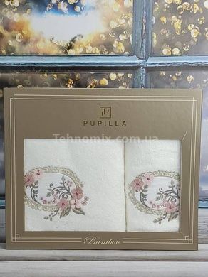 Рушники Pupilla Hayal oval krem ​​Бамбук набір 2шт