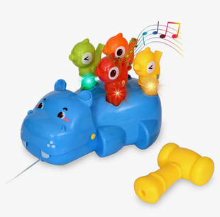 Іграшка Стукалка Бегемотик Learning Fun Блакитна