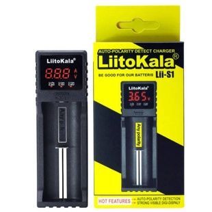 Зарядний пристрій універсальний для 18650, 26650, АА, ААА Li-Ion, LiFePO4, NiCd/NiMH LiitoKala Lii-S1 Чорне