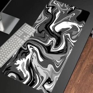Коврик для компьютерной мыши с узором 30*70см 3мм stitched speed surface Черный с серым