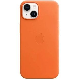 Чохол для смартфона Leather AAA Full Magsafe IC для iPhone 14 Orange