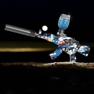 Автомат с орбизами, зарядка USB Toys gun AK WH77 Черный с голубым