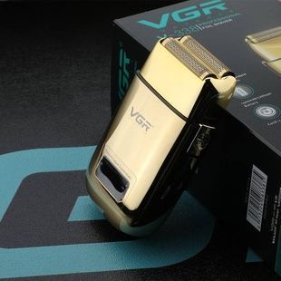 Електробритва акумуляторна з LED-дисплеєм VGR V-338 GOLD.