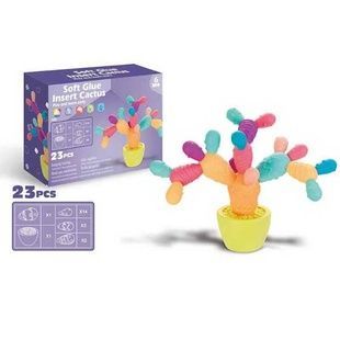 Гра сенсорна розвиваюча Кактус 23 деталі Soft Glue Insert Cactus