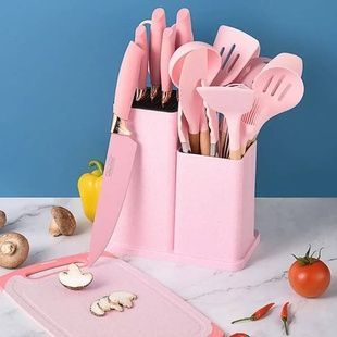 Набір кухонного приладдя 19 предметів Kitchen Set Рожевий
