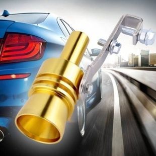 Автомобільний турбо звуковий свисток на вихлопну трубу Turbo Sound Big Золото