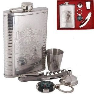 Набор подарочный Фляга +Компас + Мультинож+ Рюмка wine jug AND 5508