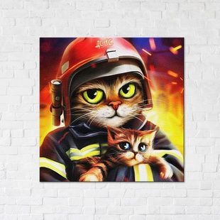 Постер Котик ДСНС &copy;Маріанна Пащук CN53236L