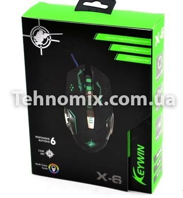 Компьютерная игровая мышка GAMING MOUSE X6 с LED подсветкой