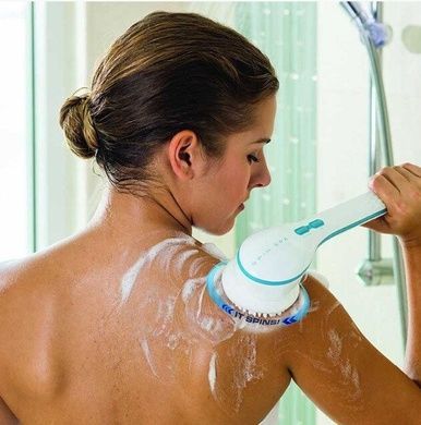 Массажная щетка для тела Spin Spa + 5 насадок