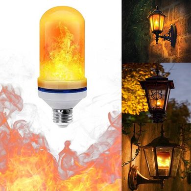 Лампа LED Flame Bulb A + з ефектом полум'я вогню E27 Біла