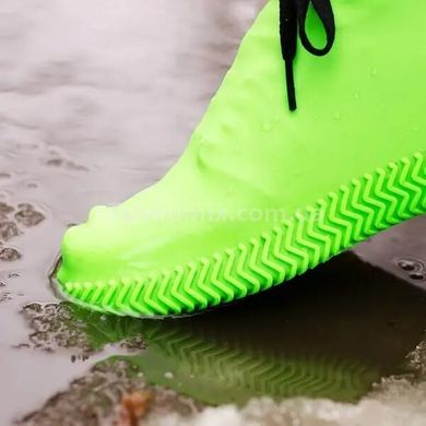 Силіконові водонепроникні чохли-бахили для взуття від дощу та бруду, розмір M Жовті