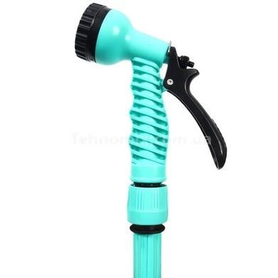 Шланг поливальний 30м, що розтягується, з насадкою для поливу EXPANDABLE GARDEN HOSE K-100FT Бірюзовий