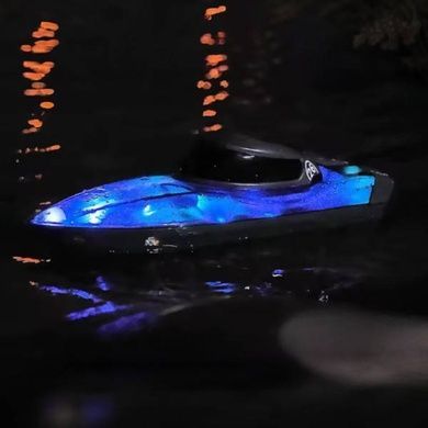 Катер на радиоуправлении аккумуляторный водонипроницаемый с подсветкой 333 KT 2511 Синий