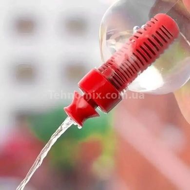 Бутылка для питьевой воды с фильтром 550мл BOTTLE Прозрачная с красной крышкой