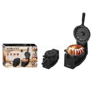 Тортовниця електрична з антипригарним покриттям 1800Вт SOKANY SK-BBQ-837 Чорна