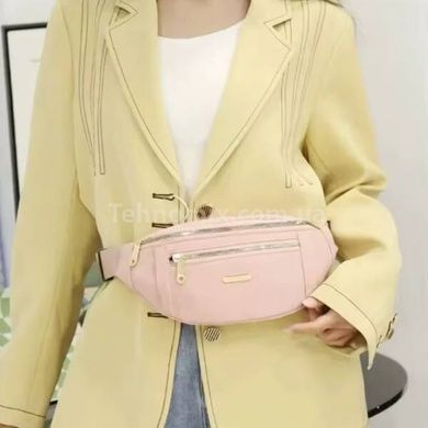 Сумка женская бананка Womens backpack XL-1211 Розовая
